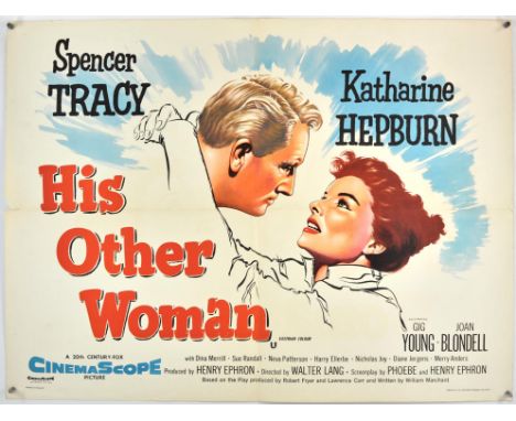 His Other Woman (AKA Desk Set) (1957), British Quad, 40 x 30 inches, bi-folded, printed by Stafford and Co Director Walter La