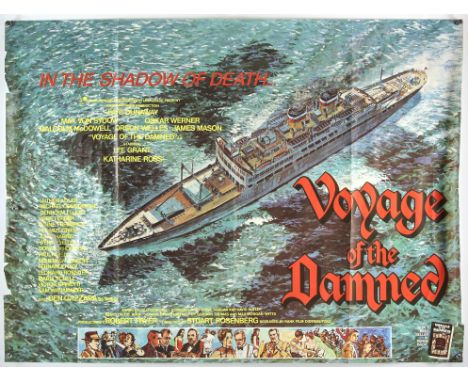 Voyage of the Damned (1976) British Quad film poster, rolled, 30 x 40 inches Condition Report:  some light rippling overall, 
