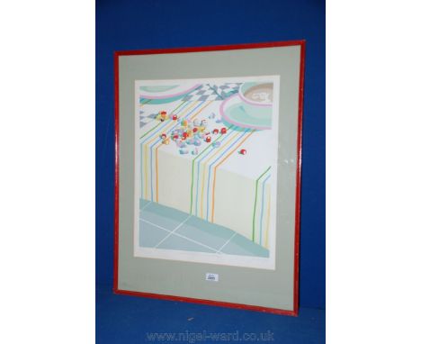 A Limited Edition print, pencil signed by Maggie Butler of Dolly Mixture sweets.
