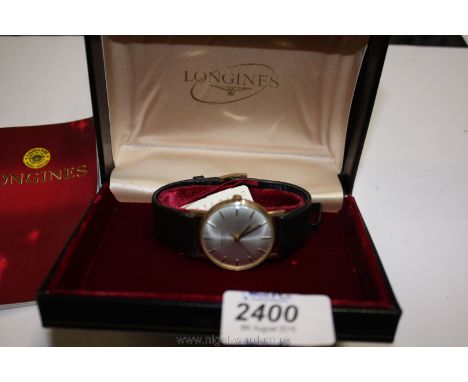 A Gents manual 'Longines' Wristwatch
