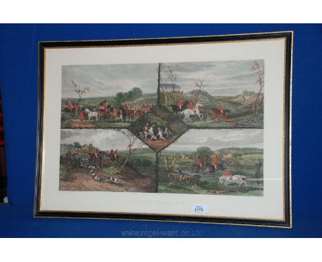 An E.G. Hester Engraving painted by W.J. Shayer entitled 'Hunting Incidents'.  25 1/2'' x 17 1/2''