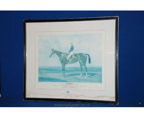 A Racehorse print 'Orlando'.