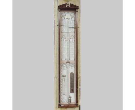A late 19th century Admiral Fitzroys barometer, 101cm tall