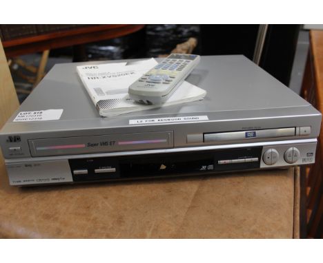 JVC HR-XVS20EK DVD & VHS RECORDER WITH REMOTE CONTROL / GRADE: UNCLAIMED PROPERTY (DC3)