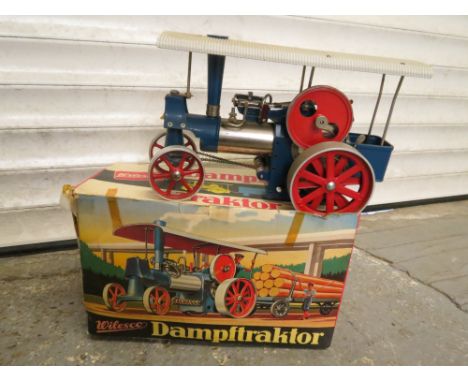 A boxed Wilesco model steam engine l'Dampf-Traktor