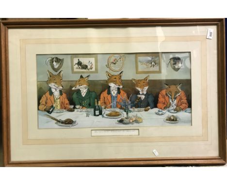 A collection of pictures, prints, frames, etc, mainly on sporting themes to include AFTER HARRY B NEILSON "Mr. Fox's Hunt Bre