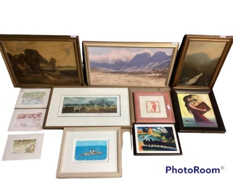 A quantity of decorative pictures and prints in glazed and unglazed frames 