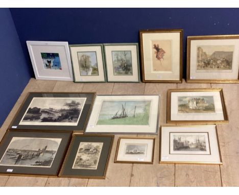 A quantity of decorative pictures and prints in glazed frames, various subjects 