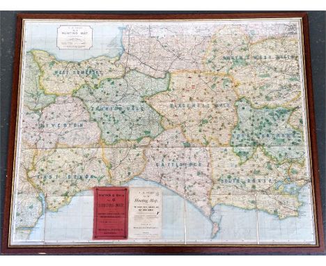 A. H. Swiss, No.6 Hunting Map, scale 1/2" to a mile, Dorsetshire, Somersetshire, Wiltshire, and East Devonshire districts, 18