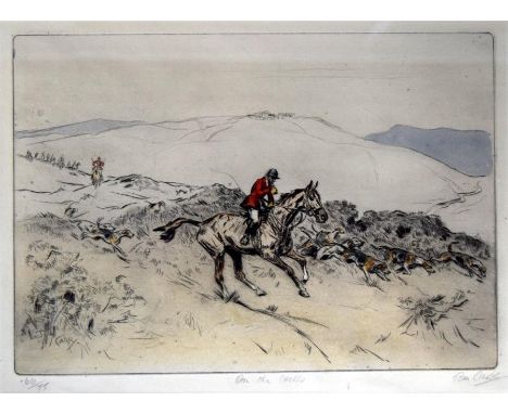 After Tom Carr 'February - Fill Dyke'. coloured etching, signed, titled and numbered 31/75 in pencil on the mount, 25.5cm x 3