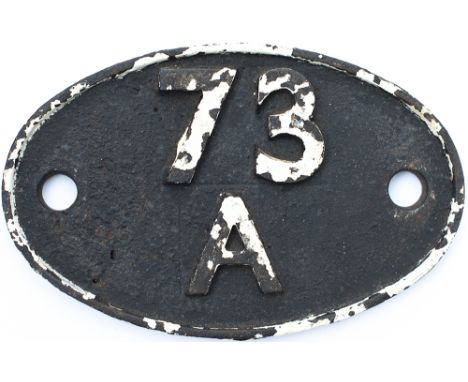 Shedplate 73A Stewarts Lane 1950 to June 1962. This ex SECR shed had an allocation of over 100 locos during this period. Of n