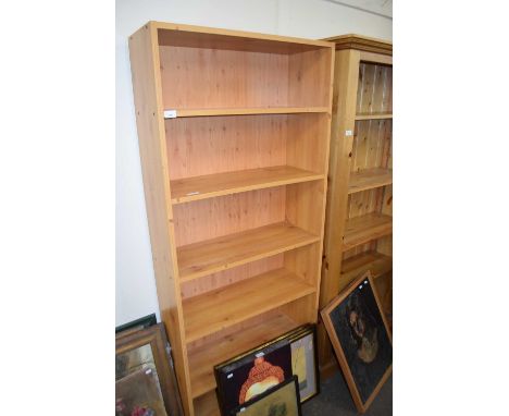 MODERN LIGHT WOOD EFFECT BOOK CASE CABINET