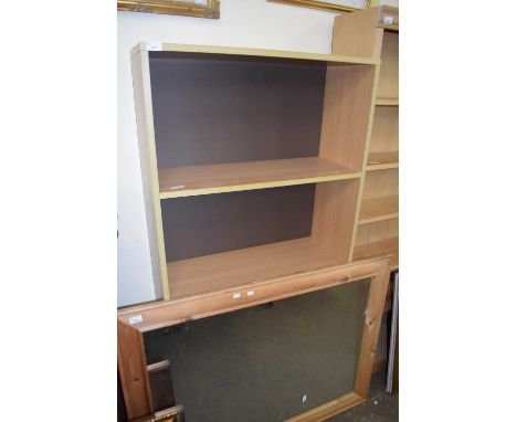 MODERN LIGHT WOOD BOOK CASE CABINET