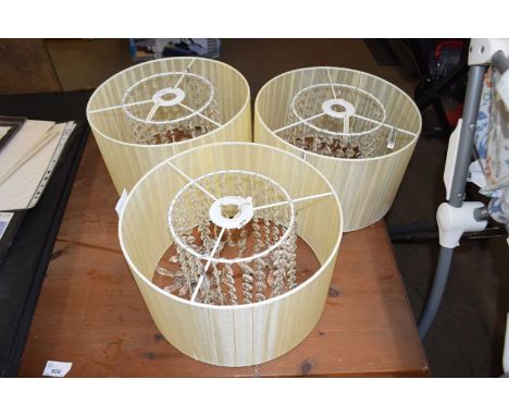 SET OF THREE MODERN CEILING LIGHT SHADES