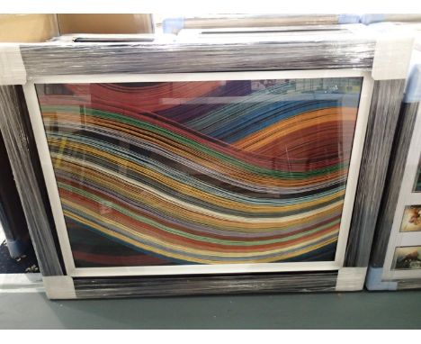Contemporary impressionists print of The symphony  98 x 48 cm, This lot is not available for in-house P&amp;P. 
