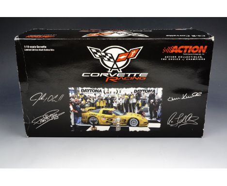 A limited edition Action Collectables 1:18 scale die-cast model of a C5-R Corvette 