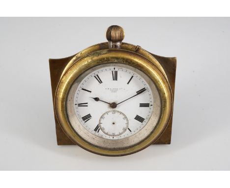 A Victorian Admiralty chronometer deck watch by P &amp; A Guye Ltd of London, having a manual wind pin-set lever movement bea