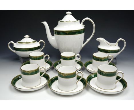 A Spode 'Chardonnay' coffee set for six