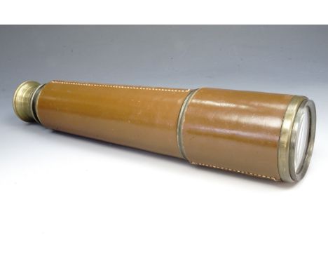 A British army Scout Regiment telescope Mk IIs, with leather case, (optics complete)