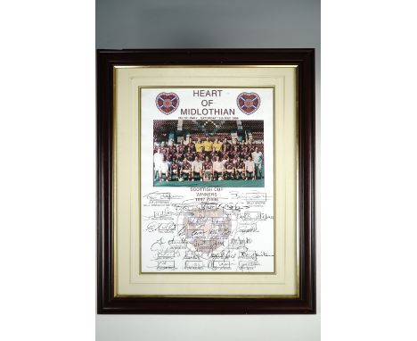 [ Football ] A signed Peter Watson limited edition 'Tynecastle Park' print together with a 'Heart of Midlothian' team photogr