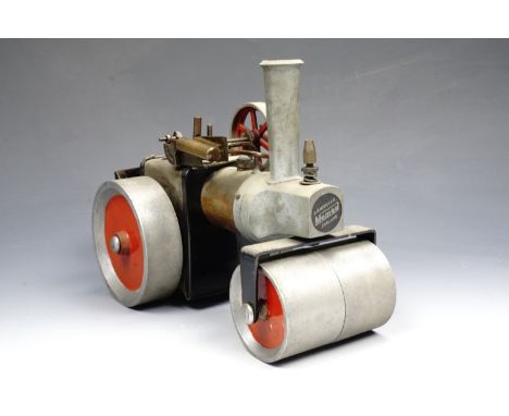 A Mamod steam roller with reinforced engine frame, circa 1961