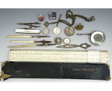 Collector's items including an N.U.R. enamel badge, Royal Indian Army Service Corps enamelled badge, Northumberland Fusiliers