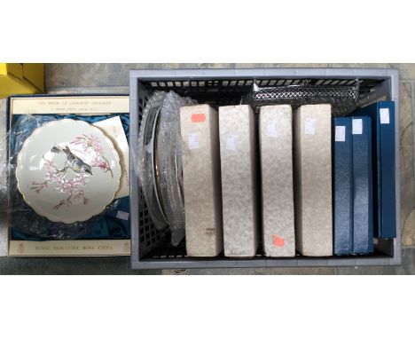 Royal Worcester limited edition, boxed cabinet plates, many by Dorothy Doughty, including certificates with some un-boxed Dor