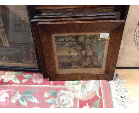 Fox Hunting / Sporting / Equestrian Interest:Set of six hand-coloured aquatint etchings, engraved by Jukes after Loraine Smit