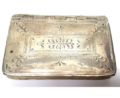  A George I silver snuff box modelled in the form of a book with ribbed spine and book title "Ovid Dearti Amandi"(The Art of 
