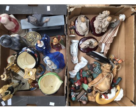Royal Doulton 'Fragrance', Toby Jugs 'Sairey Gamp' and 'Beefeaters', Goebel figures, Capo di Monte figures, comic figures, et