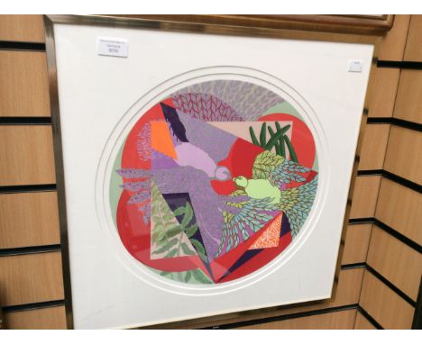 Lou Storall (American) b. 1937 Hearts VII, silk screen/print/Rondo, signed in pencil 21/70 edition with certificates etc 