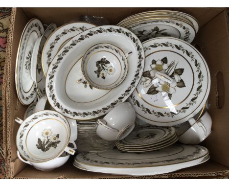 Extensive Royal Worcester Bernina pattern dinner service, to include plates, serving dishes, soup bowls, many in original wra