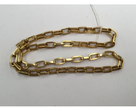 An 18ct gold chain, large links, 57.2 grams approx 