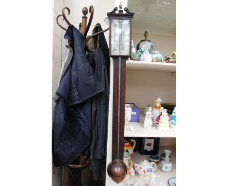 A mahogany stick barometer 