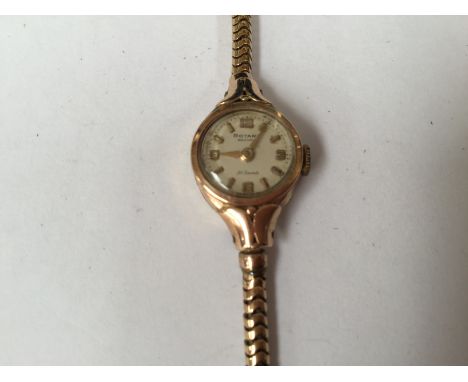 A ladies 9ct gold Rotary wristwatch, approx 13.1gms, London 1964