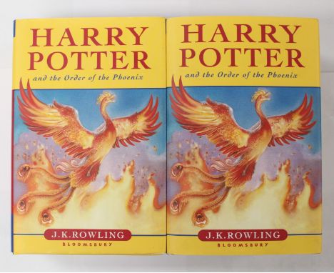 Harry Potter 'Order of The Phoenix', First Edition together with one book