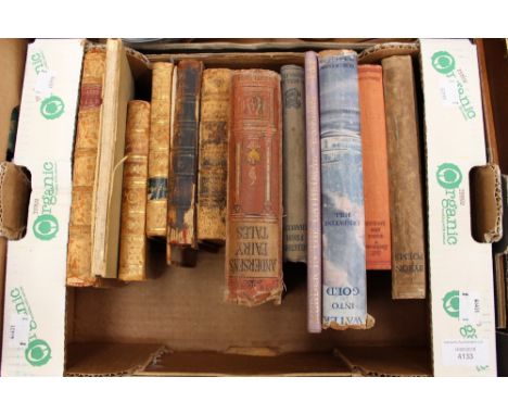 Small collection of vintage and antiquarian books, to include 'Contes Nouvelles et Poesies Diverses du Sieur Vergier', Tome P