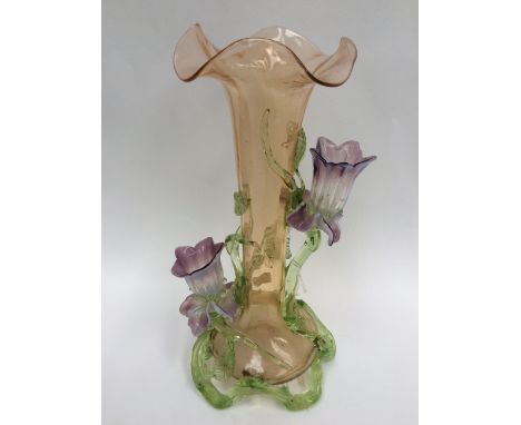 Victorian Vaseline glass vase