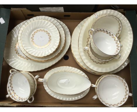Minton 'Gold Cheviot' part dinner and tea service. Ref S534 (one box)