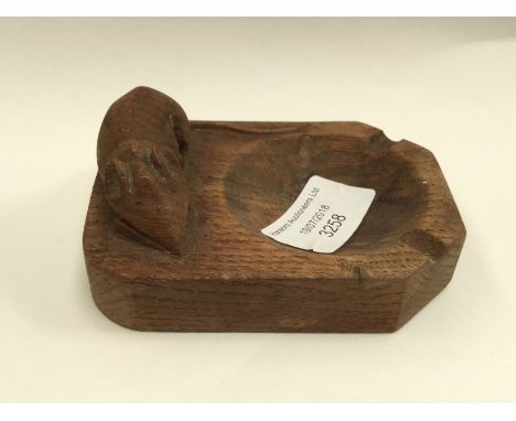 Robert 'Mouseman' Thompson of Kilburn, a rectangular ashtray with canted corners