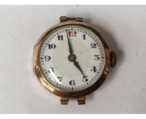 A ladies vintage 9ct gold watch 