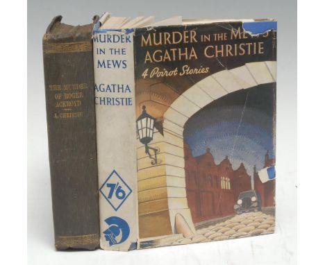 Crime - Christie (Agatha): The Murder of Roger Ackroyd, first edition, London: W. Collins Sons &amp; Co. Ltd., 1926, cloth, e