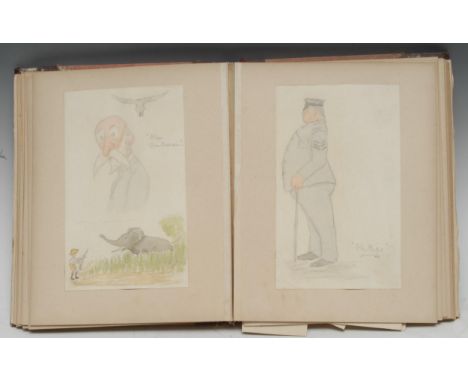 Ireland, Irish Ascendency - Caricatures by Major Charles Kemble Butler-Stoney (1877-1956), of Portland Park, County Tipperary