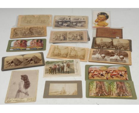 Photography and the Stereoscope - America - Black Americana - a collection of stereoscopic viewer cards, including a real pho