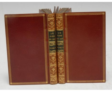 Erotica, Fine Bindings - [Nogaret (François-Félix)], Le fond du sac, ou Restant des babioles [...], two-volume set, first edi