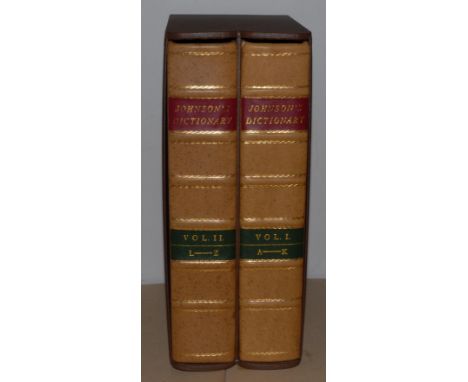 Folio Society - Johnson (Samuel), A Dictionary of the English Language [...], two-volume set, facsimile of the first edition 