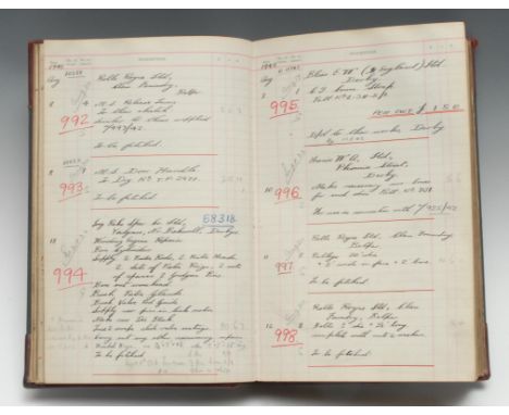 Local Interest – Smedley Brothers Eagle Ironworks, Derby Road, Belper, their World War Two period accounts ledger, dated with