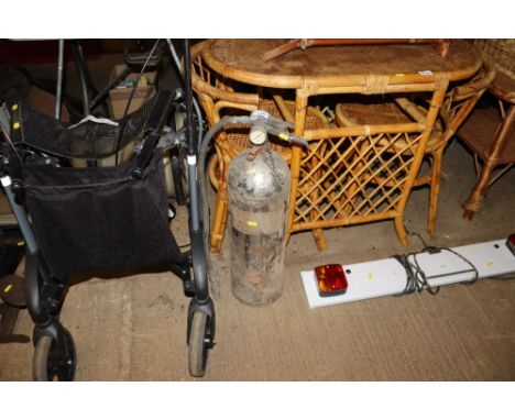 A vintage fire extinguisher (empty)