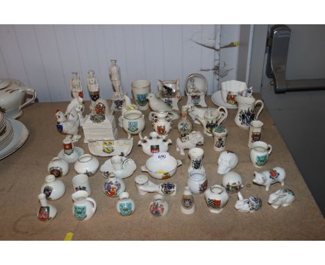 A collection of crested china to include WH Goss