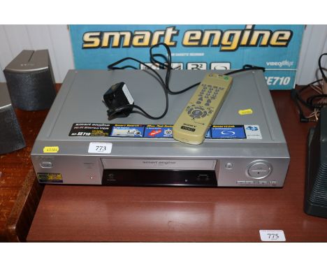 A Sony video cassette recorder 